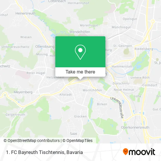 Карта 1. FC Bayreuth Tischtennis