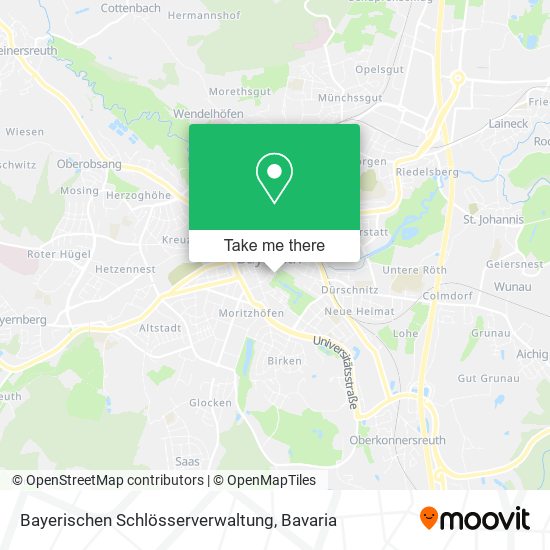 Карта Bayerischen Schlösserverwaltung