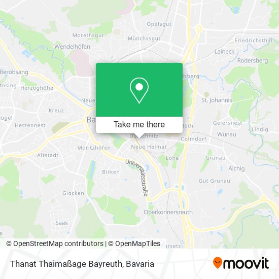 Thanat Thaimaßage Bayreuth map