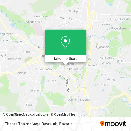 Карта Thanat Thaimaßage Bayreuth