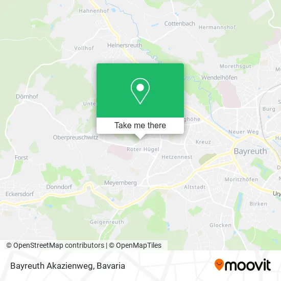 Карта Bayreuth Akazienweg
