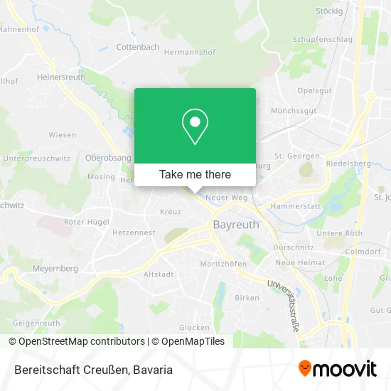 Карта Bereitschaft Creußen