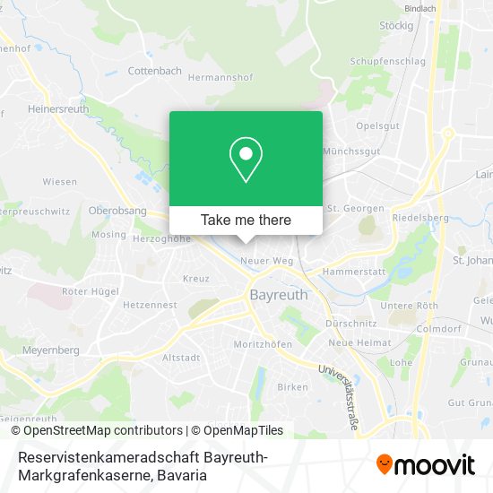 Reservistenkameradschaft Bayreuth-Markgrafenkaserne map