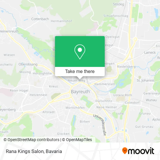 Rana Kings Salon map