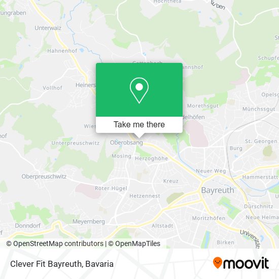 Clever Fit Bayreuth map