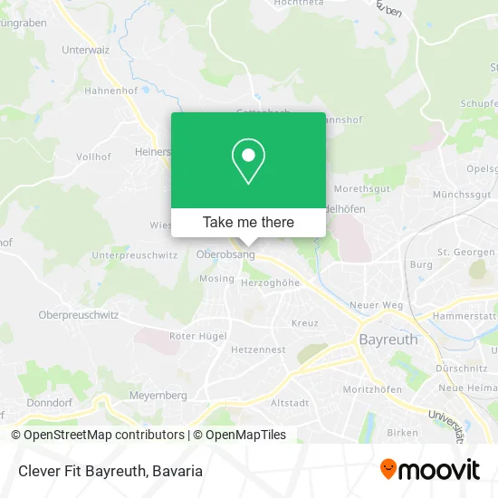 Карта Clever Fit Bayreuth