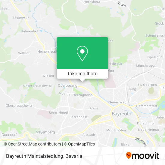 Карта Bayreuth Maintalsiedlung