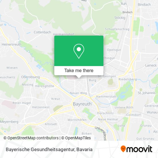 Bayerische Gesundheitsagentur map