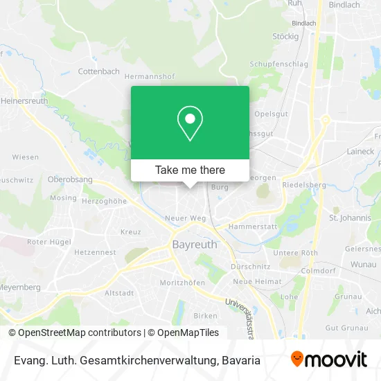 Карта Evang. Luth. Gesamtkirchenverwaltung