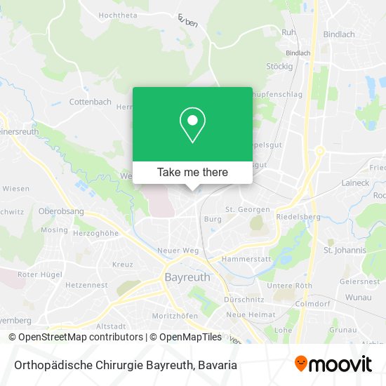 Orthopädische Chirurgie Bayreuth map