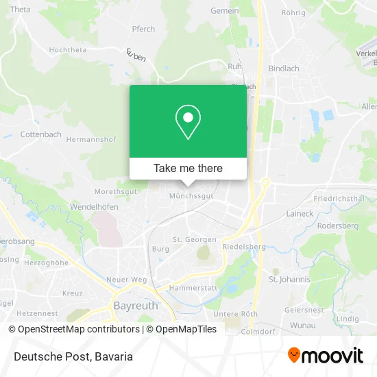 Карта Deutsche Post