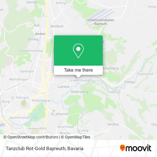 Tanzclub Rot-Gold Bayreuth map