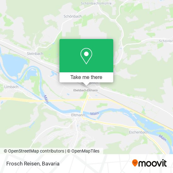 Frosch Reisen map