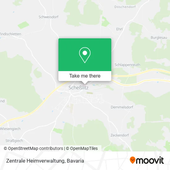 Карта Zentrale Heimverwaltung