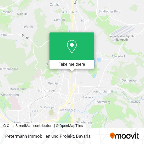Petermann Immobilien und Projekt map