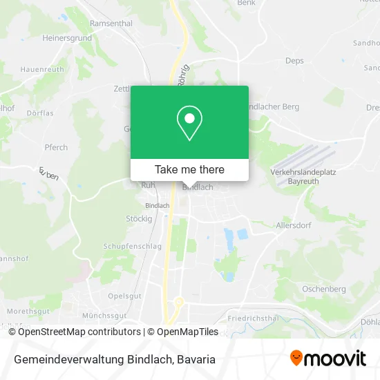 Карта Gemeindeverwaltung Bindlach