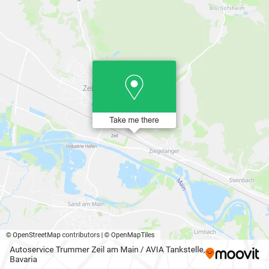 Карта Autoservice Trummer Zeil am Main / AVIA Tankstelle