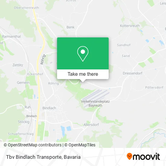 Карта Tbv Bindlach Transporte
