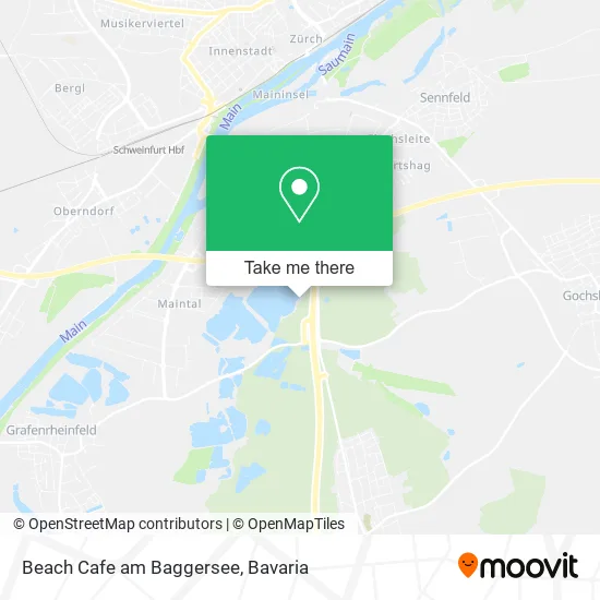Карта Beach Cafe am Baggersee