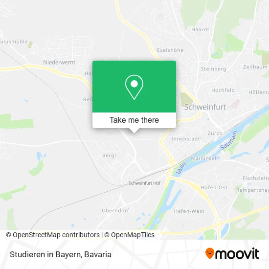 Карта Studieren in Bayern