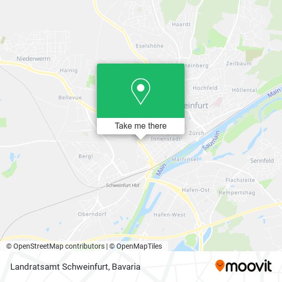 Landratsamt Schweinfurt map