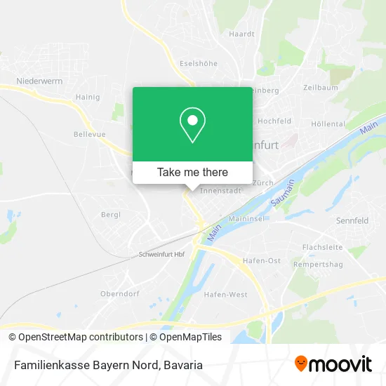 Карта Familienkasse Bayern Nord