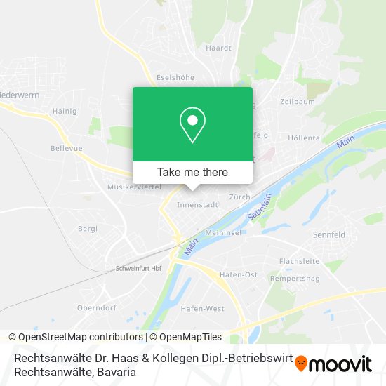 Rechtsanwälte Dr. Haas & Kollegen Dipl.-Betriebswirt Rechtsanwälte map