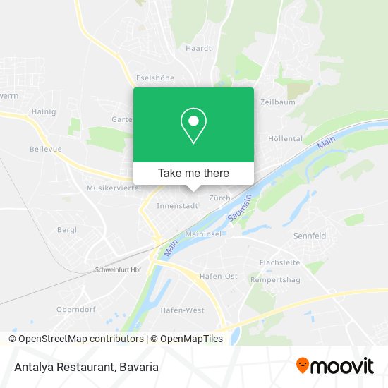 Antalya Restaurant map