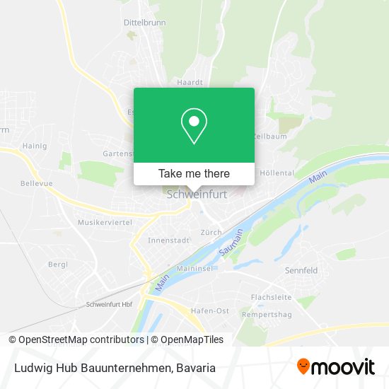 Ludwig Hub Bauunternehmen map
