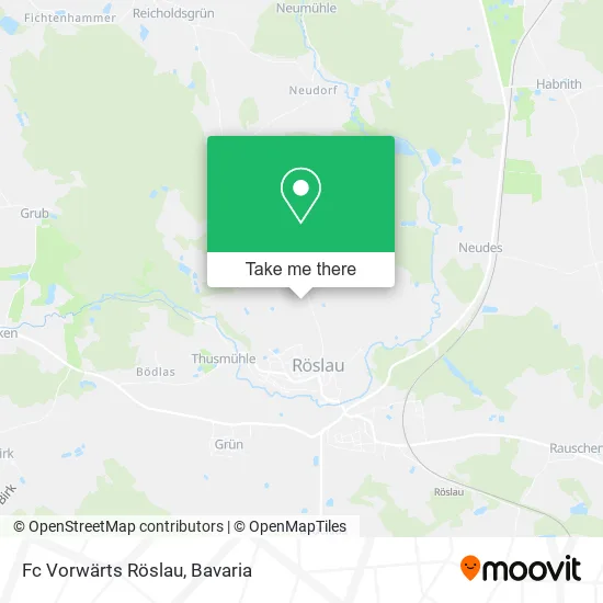 Карта Fc Vorwärts Röslau