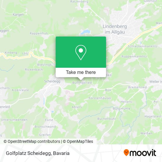 Golfplatz Scheidegg map