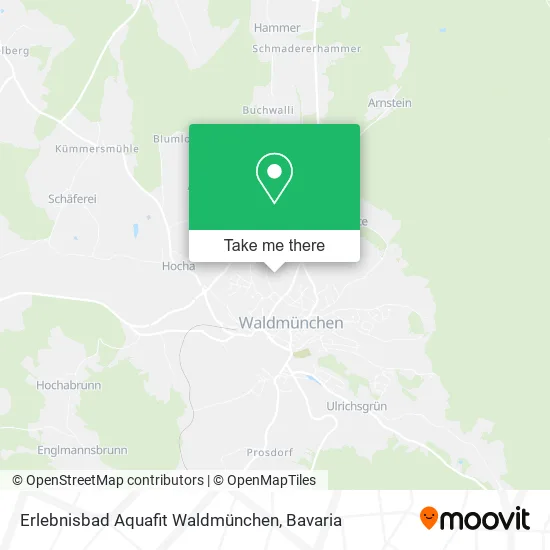Карта Erlebnisbad Aquafit Waldmünchen