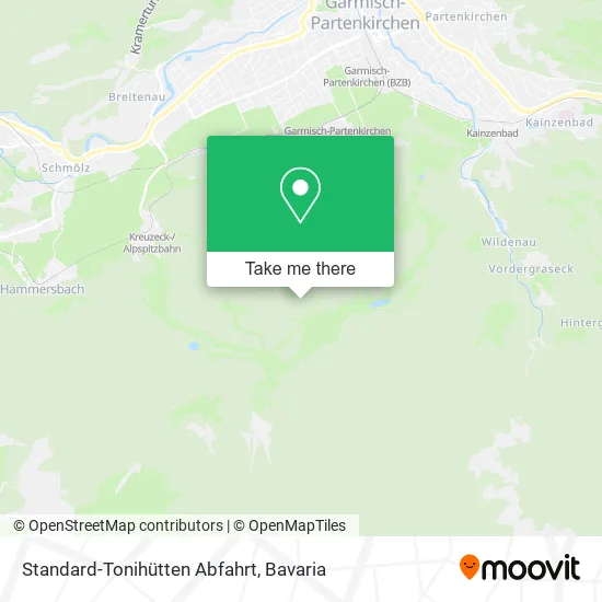 Карта Standard-Tonihütten Abfahrt