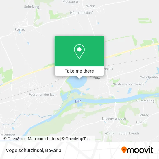 Карта Vogelschutzinsel