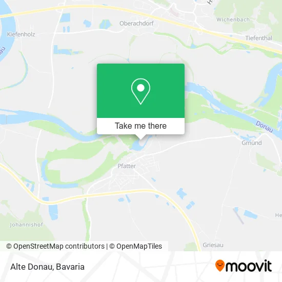 Карта Alte Donau