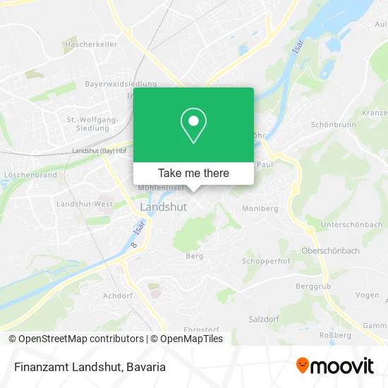 Карта Finanzamt Landshut