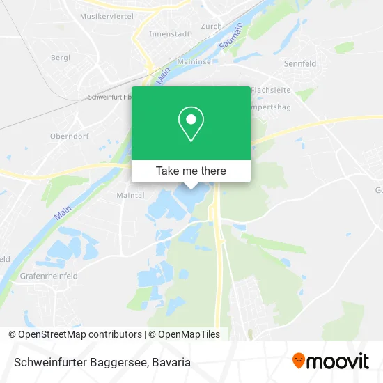 Карта Schweinfurter Baggersee