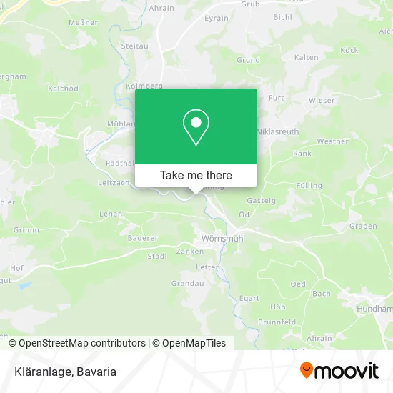 Карта Kläranlage