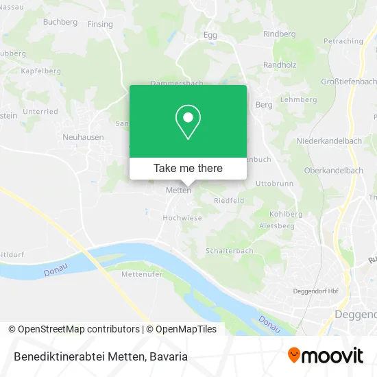 Карта Benediktinerabtei Metten