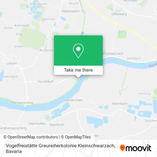 Карта Vogelfreistätte Graureiherkolonie Kleinschwarzach