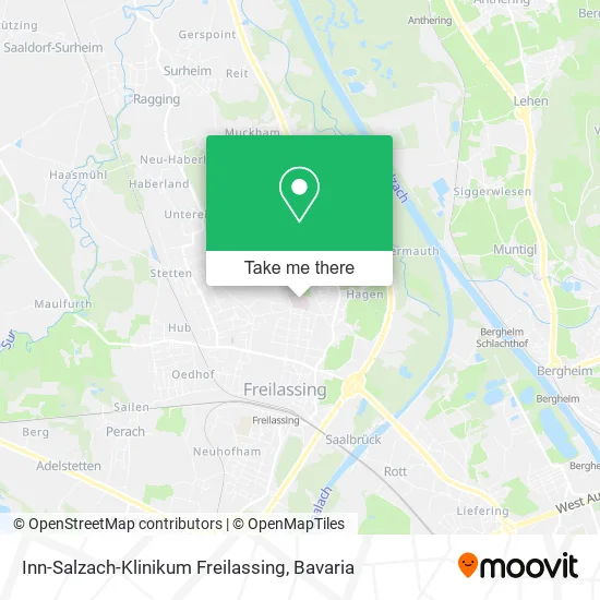 Карта Inn-Salzach-Klinikum Freilassing