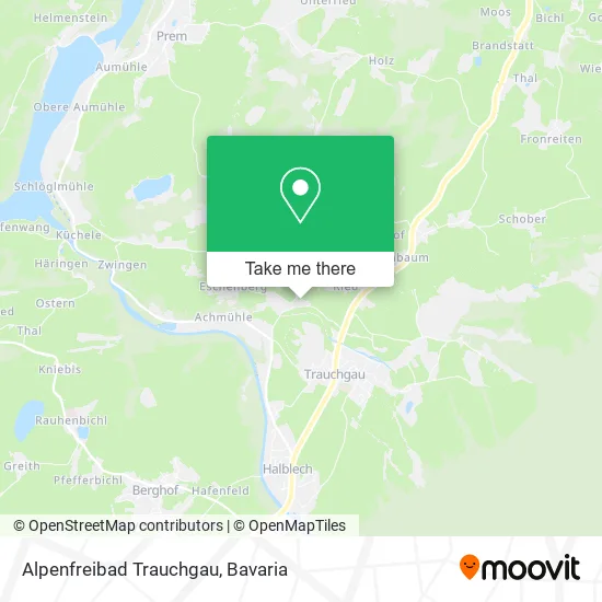 Карта Alpenfreibad Trauchgau