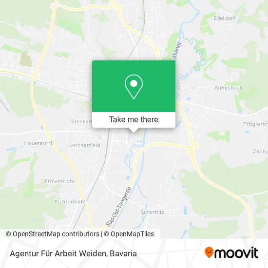 Карта Agentur Für Arbeit Weiden