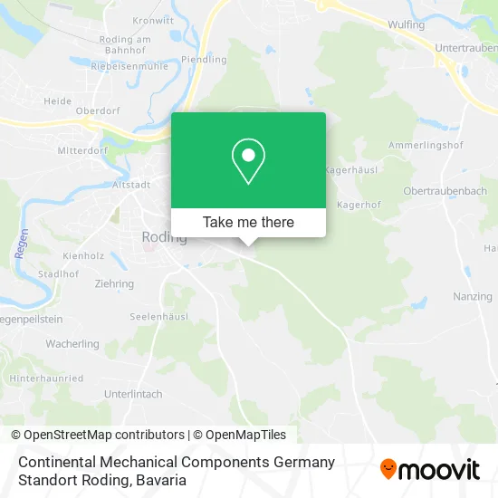 Continental Mechanical Components Germany Standort Roding map