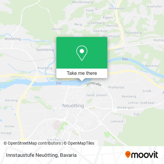 Innstaustufe Neuötting map