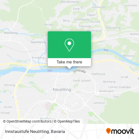 Карта Innstaustufe Neuötting