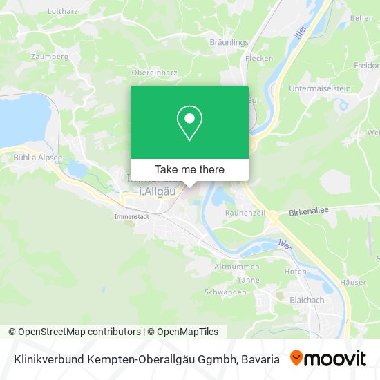 Klinikverbund Kempten-Oberallgäu Ggmbh map