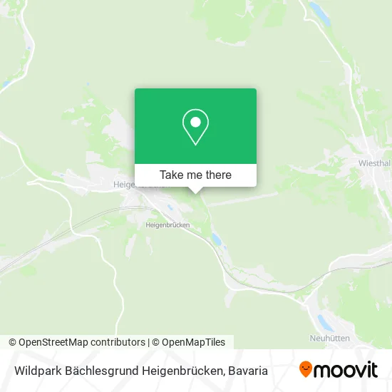 Карта Wildpark Bächlesgrund Heigenbrücken