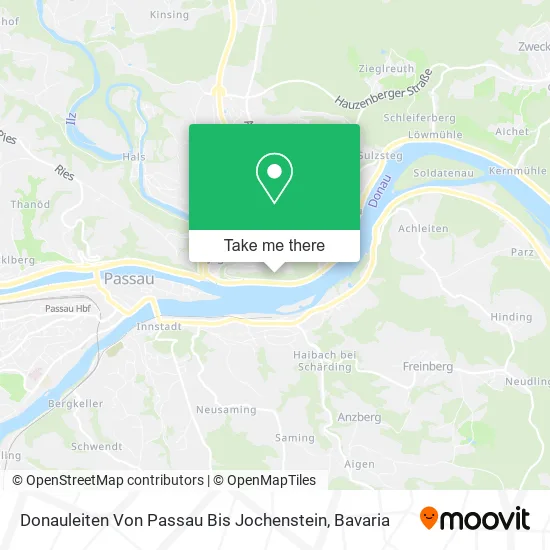 Карта Donauleiten Von Passau Bis Jochenstein