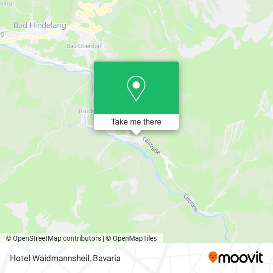 Hotel Waidmannsheil map